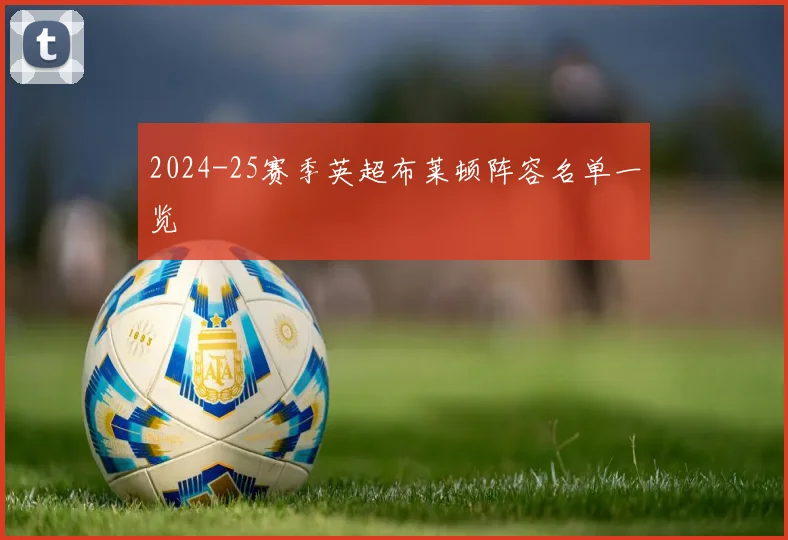 2024-25赛季英超布莱顿阵容名单一览